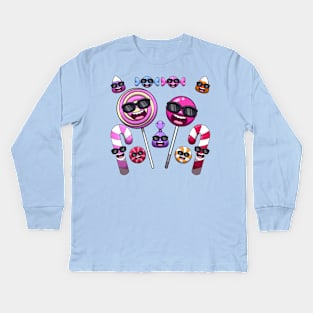 Cool Colorful Hard Candy Kids Long Sleeve T-Shirt